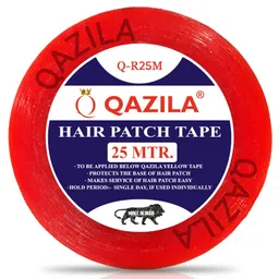 Qazila Hair Patch Tape| Hair Wig Tape| Double-sided| Waterproof| Transparent| For Base Protection & Easy Cleanup| Maximum hold upto 2 days| Very Low Residue Tape image 1