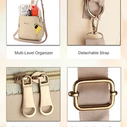 skugg Elegant Women's Multi-Function Backpack | Stylish Anti-Theft Travel Bag with Shoulder Strap | Lightweight & Spacious Casual Daypack College Office Girls Handbag Purse image 5