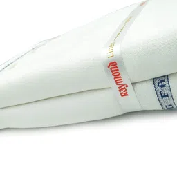 raymond Men's Combo of Unstitched 100% Pure Linen White Shirt and Trouser Fabric Set - Gift Pack (White_Free Size) image 4