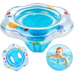 ramoni Swimming Tube for Kids, Baby Swimming Tube, Floaters for Kids Swimmin Pool 0-3 Years Old with Baby Safety Seat & Handle, Helps Learn to Kick Float Toys Raft image 1
