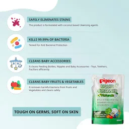Pigeon Liquid Cleanser (200ml, Pack of 3) - 600 ml, Green image 4
