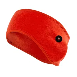 secret desire Ear Warmers Headband with Buttons Winter Earmuffs for Adults Cycling Skiing Red image 4