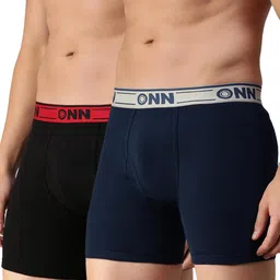 onn Men's Cotton Boxers (Pack of 2) (Colors May Vary) image 1