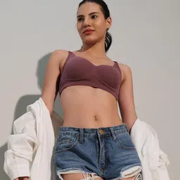 bodysize Women's Everyday Wear Wire Free Padded Bra SF-29| Sweat Absorbent, Soft Cotton Lycra Fabric for Ultimate Comfort image 5