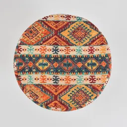 homeaccex Homeaacex Printed Ottoman Stool for Living Room Pouffes for Sitting Ottoman Pouffes Puffy Stool Dressing Table Stools Footstool Ottomans Chair (Rajasthani Print, 16inch Height) image 4