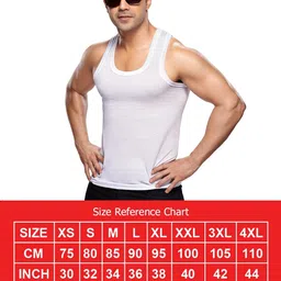 lux cozi Men's Cotton Solid Regular Fit Vest image 2