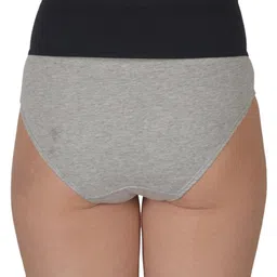 selfcare Women's Cotton Sinker High Rise Waistband Full Covrage Tummy Control Hipsters Panties Pack of 3 image 2