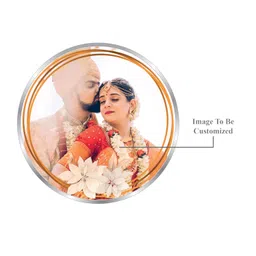 precious moments BIS Hallmarked Personalised Newly Married Anniversary beautiful Silver Coin available in 10/20/50/100 Gram 999 Pure by Acpl. image 3