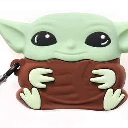 LATALI New Cute 3D Cartoon Design Cases Compatible with Apple Airpods Pro 2 Case Cover, 360° Full-Body Protective Case Shockproof Skin Cover (Yoda) image 1