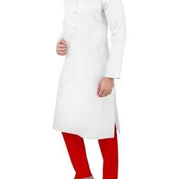 gauri laxmi enterprise Men Cotton Blend Straight Kurta image 2