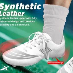 vector x Fortune Football Shoe/Studs,Synthtic Leather Upper| Double Colored TPU Sole| Padded Footbed image 2