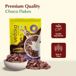 Amazon Brand - Vedaka Choco Flakes | 1.2 Kg | Irresistible Chocolate Flavor | Crunchy and Delicious | High in Fiber | No Added Preservatives image 4