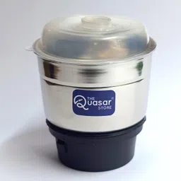 THE Quasar STORE Mixer Grinder Chutney Jar 400ml Fit on 2 Lock & 4 Teeth Coupler Mixer Jar image 1