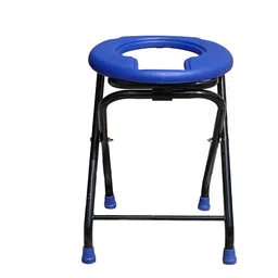 KBG Premium Imported Commode Stool with Lock Added Safety, Portable Toilet for Camping, Folding Commode Toilet Seat, Perfect for Camping, Hiking, Trips, Construction Sites and More (Blue) image 2