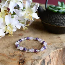 young & forever Gift Natural Reiki Feng-Shui Healing Crystal Gem Stone Crystal Bracelet for Men and Women image 4