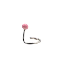 amonroo Silver Nose pin 925 Sterling Silver Body jewelry Boho Funky Jewellery Pierced Nose Clip Minimalist Handmade Gift | With Authenticity Certificate & 925 Stamp image 1