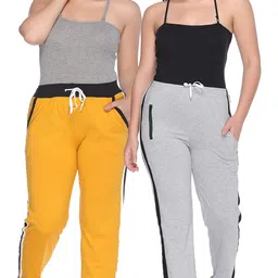 shaun Women's Regular Fit Cotton Track Pants image 5