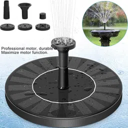VMITRA Solar Fountain, Floating Fountain, with 4 Nozzles for Oxygen Circulation Pond Garden Decoration Fish Tanks(Solar Fountain) image 2