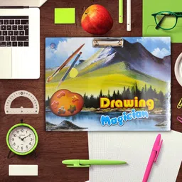 generic Hi Tech Sales,Excellent Quality Examination Pad || Wooden Drawing Board for Kids/Students, Girls & Boys || Stainless Steel Clip, Plain MDF Hard Board Writing Pad(A3 Size) (Green) image 4