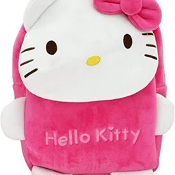 blue tree Kids School Bag Soft Plush Backpack Cartoon Bags Mini Travel Bag for for Girls Boys Toddler Baby Hello Kitty & Penguin image 2