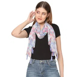 sahil scarf Premium Multicolor Fancy Scarf Lightweight & Comfortable for All Seasons (22x72inch) image 1