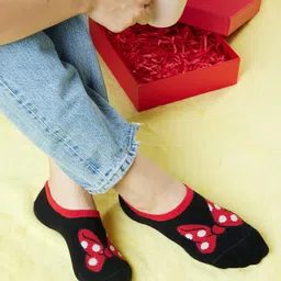 balenzia X Disney Mickey and Minnie Socks for Women (3 Pair Pak) image 3