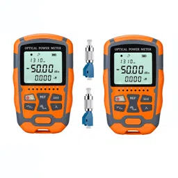 Duogalia 2PC Fiber Optic Tester Portable Fiber Light Power Tester -50~26dB Built-in 10mW Visual Fault Locator (OPM&VFL) with 2PC FC to LC Adapter image 1