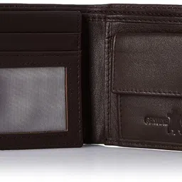 justrack Boys Dark Brown Color Genuine Leather Money Purse (LWM00210-JT_9) image 4