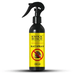 knock roach Rat Control Natural Spray, Rat Chase Away Naturally Spray Use For Car, Eco Friendly Rat Chaser Spray For Home, Chase Rats away from your Car and Home, Herbal Rat Chaser spray | Safe For Children & Pets, 250 Ml image 1
