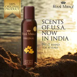 Royal Mirage Original Body Spray | Unisex | Long-Lasting Perfume Mist | Refreshing & Elegant Scent | Lightweight & Travel-Friendly Perfume | Fresh & woody fragrance | All-Day Freshness | 200ml image 3
