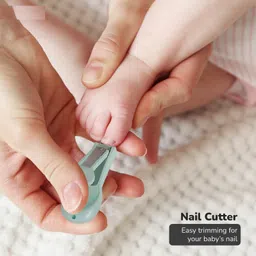 BIRZAR Cuppy Baby Nail Trimmer for Newborns | 4 in 1 Baby Nail Care & Grooming Kit, Nail Cutter, Tweezer, Filer, & Scissors for Baby Boy & Girl - Complete Baby Manicure Set image 4