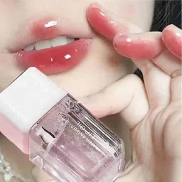 Beinina Glossy Fruit Crystal Jelly Clear Lip Gloss Oil | Hydrating Korean Lip Oil Tint For Women | Long Lasting Lipstick For Girls | Non Sticky Transparent Lip Oil | Lusicious High Shine image 1
