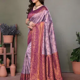 avantika fashion Women's Kanjivaram Soft Silk Banarasi Sarees With Blouse Piece For Women image 3