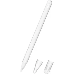 meyaar Cute Ear Case Silicone Skin Cover for Apple Pencil 2nd Generation, and Protective Nib Cover Accessories Compatible with iPad Pro 11 12.9 inch, (Transparent) image 2