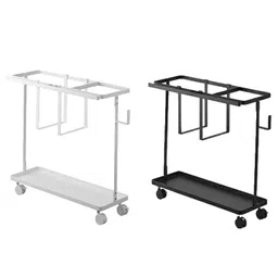 ATORSE Yoga Mat Storage Rack Cart Dumbbell Storage for Kettlebells Resistance Bands White image 4