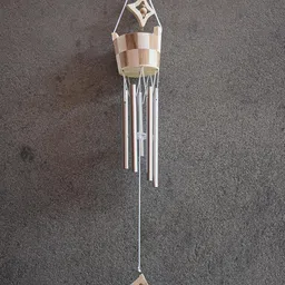 Karauli Collection Wooden Wind Chimes Hanging for Wall Home Decor Balcony Garden Positive Energy Fengshui Vastu Wind Chime Diwali Decoration Items - Best Home Decor Items Gifts image 1