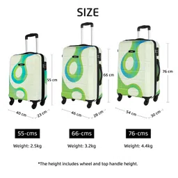 safari Tiffany 77 Cms Large Check-in Trolley Bag Hard Case Polycarbonate 4 Wheels 360 Degree Wheeling System Luggage, Trolley Bags for Travel, Suitcase for Travel, Multicolour image 5
