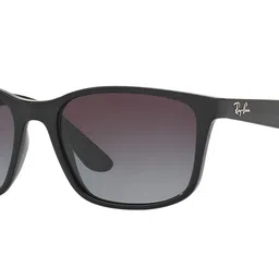 ray-ban Mens Gradient UV Protected Square Sunglasses (Black, 56mm) image 1