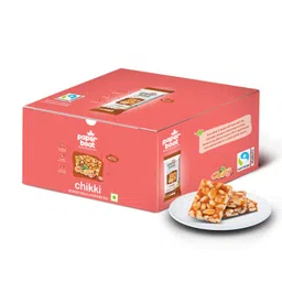 Paper Boat Chikki, Peanut Bar, No Added Preservatives and Colours | Gajak | Sweets | Made with Jaggery | Gazak (Pack of 30, 25 grams Each) image 1