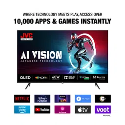 JVC 140 cm (55 inches) AI Vision Series QLED Google TV LT-55NQ7165C (Black) image 5
