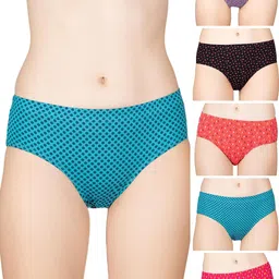lux cozi Women's Cotton Hipster Panties (Prints May Vary) image 1