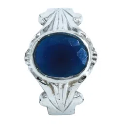 silverspot jewel 925 Sterling Silver Blue Sapphire Birth stone (Pisces, Taurus, Virgo, Libra, Sagittarius) image 2