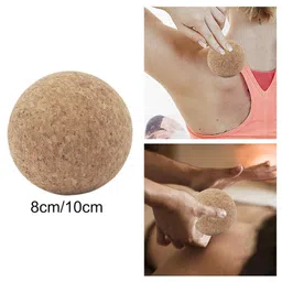 calandis CALANDIS® 2xCork Massage Ball Portable Tool Equipment Yoga Ball for Sports Training Home 8 cm | Exercise Balls | Fitness Equipment & Gear image 4