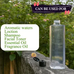 ERZA 200ml Squeeze Bottle with Flip Top Cap, Empty BPA-Free Refillable Container For Shampoo, Lotions, Liquid Soap, Creams, Liquid Cosmetic Travel Size Transparent Bottle, Black Cap, Set of 3 image 4