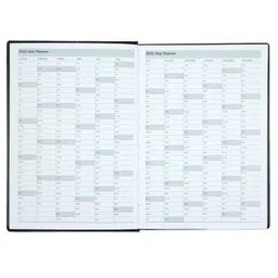 Mahavir Premium Diary 2025 | A4 Size | One-Day-to-a-Page New Year Diary | 424 pages | Natural Shade Paper | PU (Faux Leather) Cover Material | (Blue) image 4