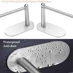 docoss DOCOSS-Self Adhesive Towel Ring Stainless Steel Napkin Towel Hanger for Washbasin Anti Rust Strong Sticker Towel Holder for Bathroom Napkin Holder,Bathroom Accessories (Satin) image 4