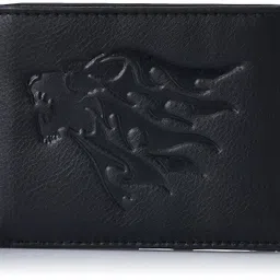 justrack Boys Dark Black Color Genuine Leather Money Purse (LWM00211-JT_9) image 1