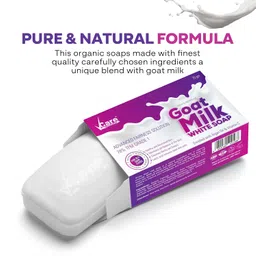 VCare Goat Milk Soap For Women & Men with Vitamin C Argan Oil for Deep Exfoliation and provides hydration | Sulfate & Paraben Free Bathing Soap Bar - 75 gms (Pack of 3) image 4