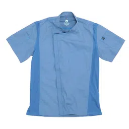 chef works Men's Springfield Chef Coat, Sky Blue, M image 5