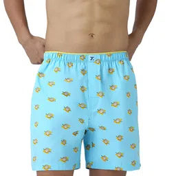 xyxx Ultra Breezy 100% Super Combed Cotton Printed Renew Boxer Shorts for Men image 1